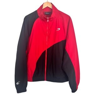 BOXRAW Red Black Williams Track Jacket SZ Small Athletic Zip Up Streetwear NWT
